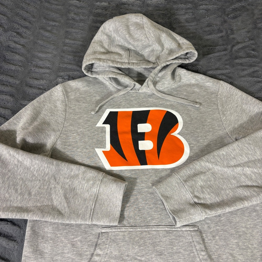 Logo Athletic Cincinnati Bengals NFL Hoodie Mens Large Gray Pullover Sweatshirt